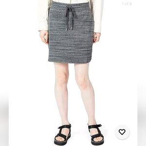Anthropologie Daily Ritual Sweatpant Skirt Dark Gray Anthro Athleisure Skirt S